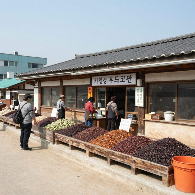 가평 휴게소 푸드코트와 잣 먹거리