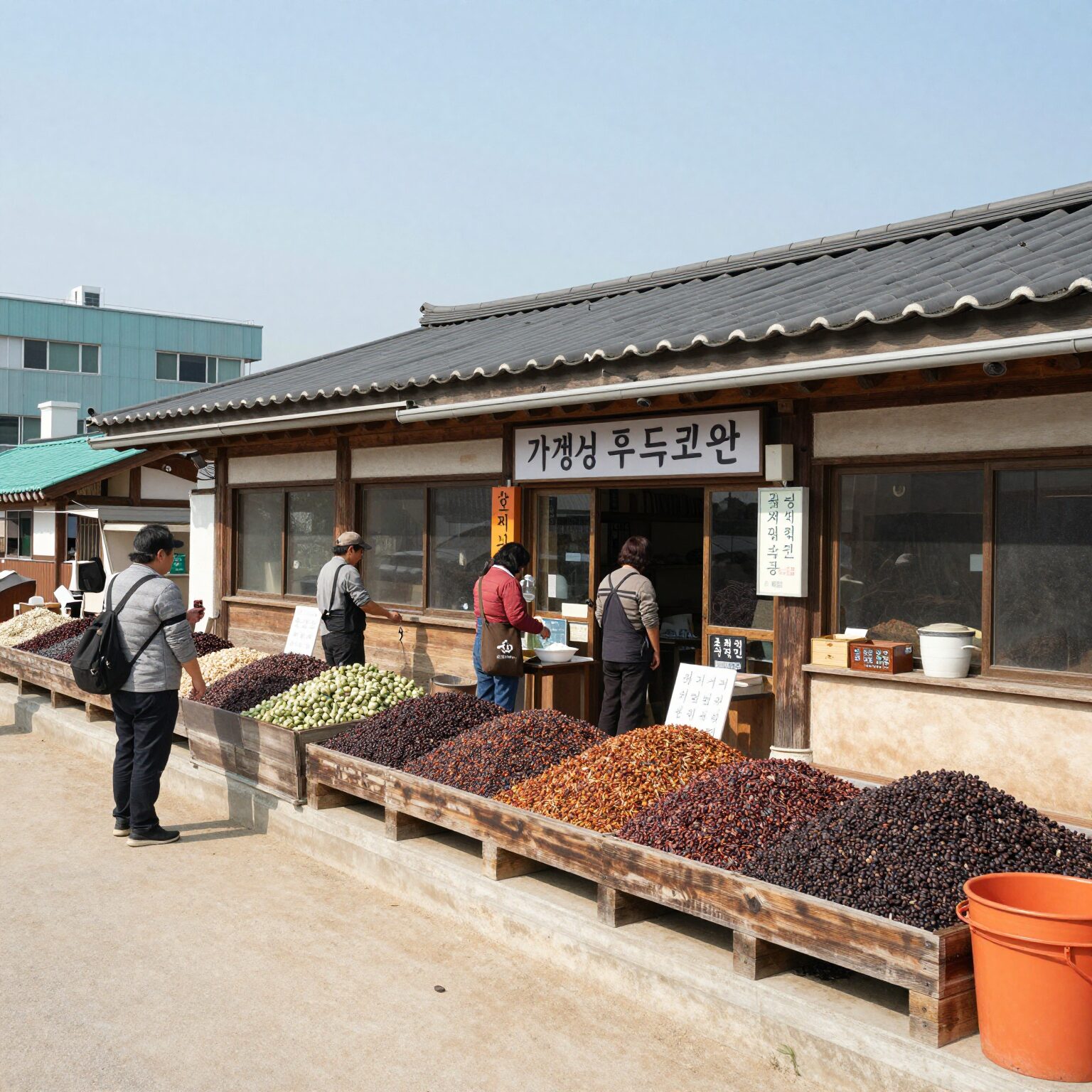 가평 휴게소 푸드코트와 잣 먹거리