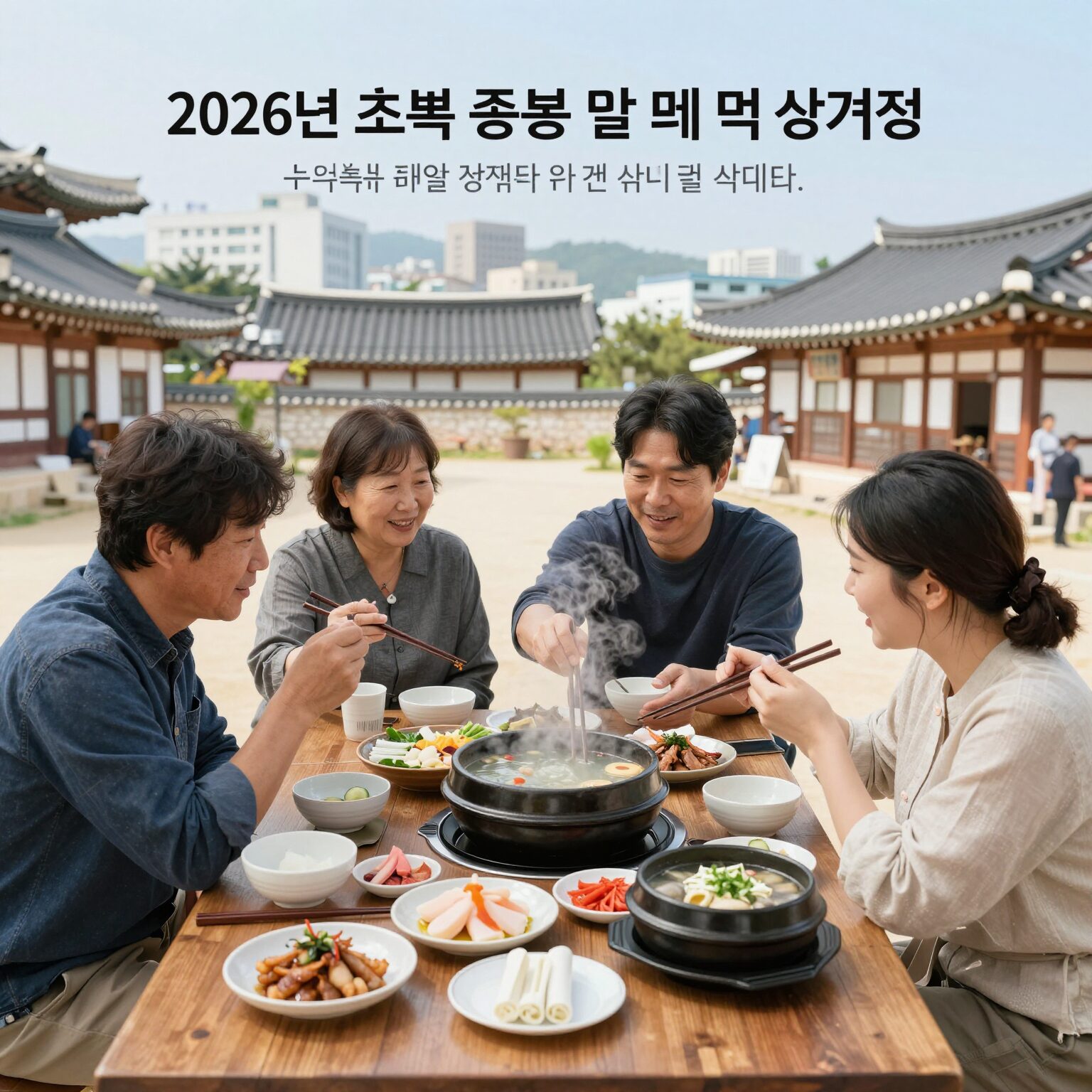 2026년 초복 중복 말복에 먹는 보양식 삼계탕