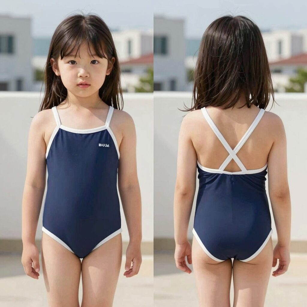 베이비 수영복 80 사이즈 비교 사진 밀크베이비 버디앤호프 블루독 탑텐키즈 모델
