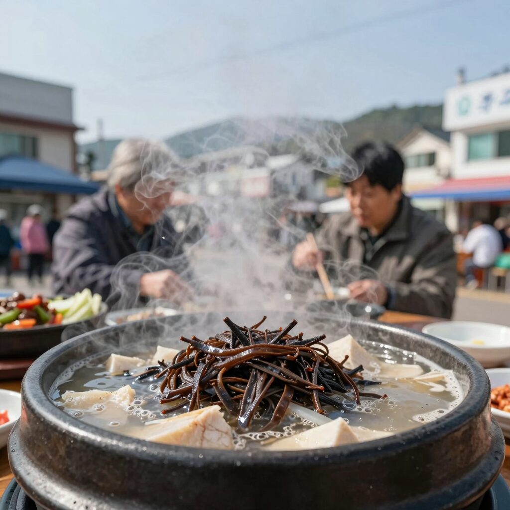 발산삼계탕 누룽지삼계탕과 죽순들깨삼계탕이 보글보글 끓는 모습