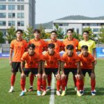 2026 북중미 월드컵 벨기에 축구 대표팀 선수들이 단체 사진을 찍고 있다