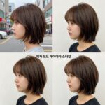 여자 보드숏 레이어드 스타일링 사진 다양한 길이와 색상 비교