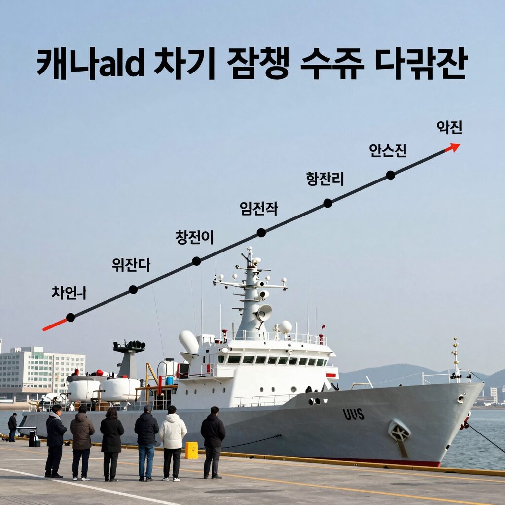캐나다 차기 잠수함 수주 일정 타임라인 그래프