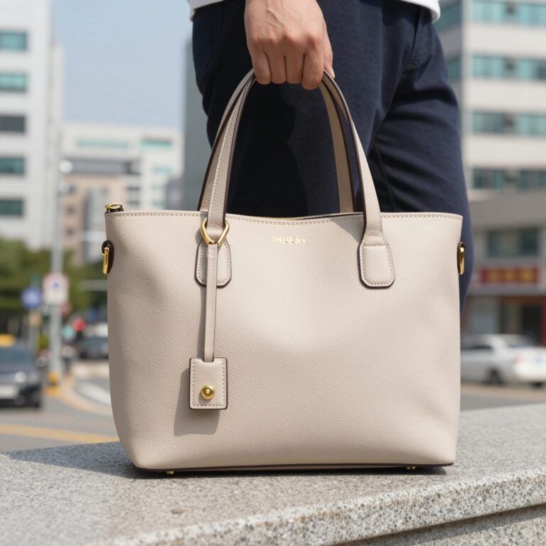 에코안다리아 육각 모티브 핸드백 완성품