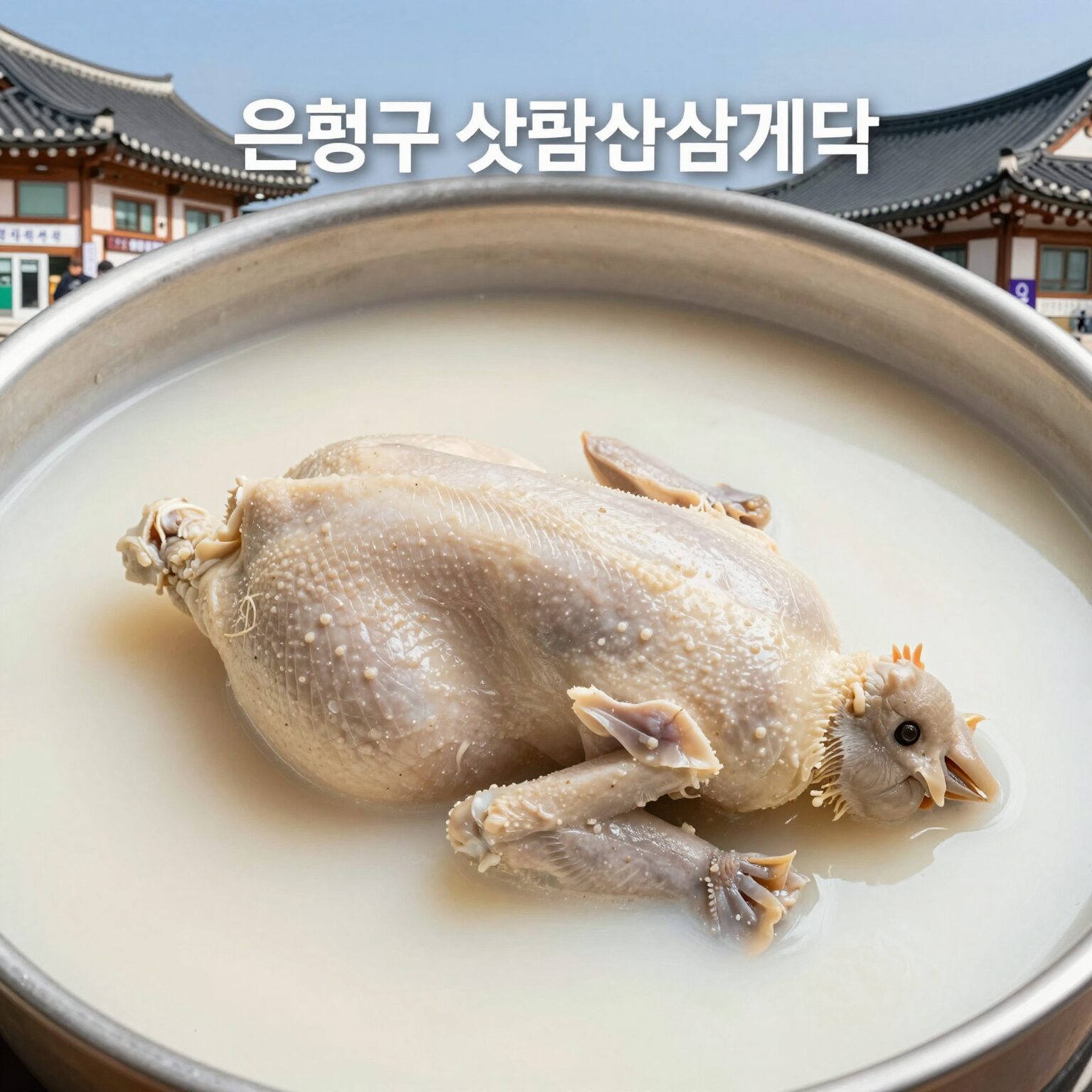 은평구 삼계탕 맛집 북한산삼계탕의 뽀얀 국물과 부드러운 닭고기