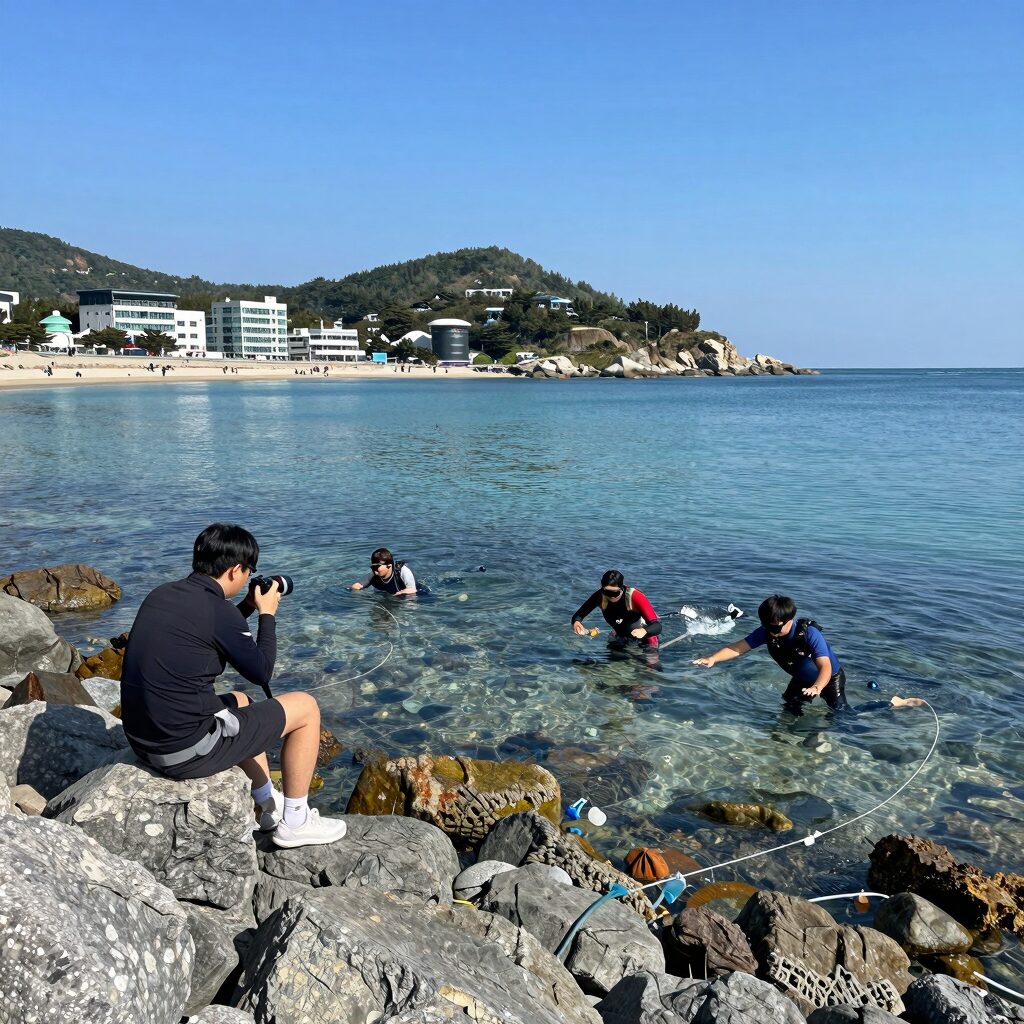 강원도 속초 바다 스노쿨링 포인트 전경