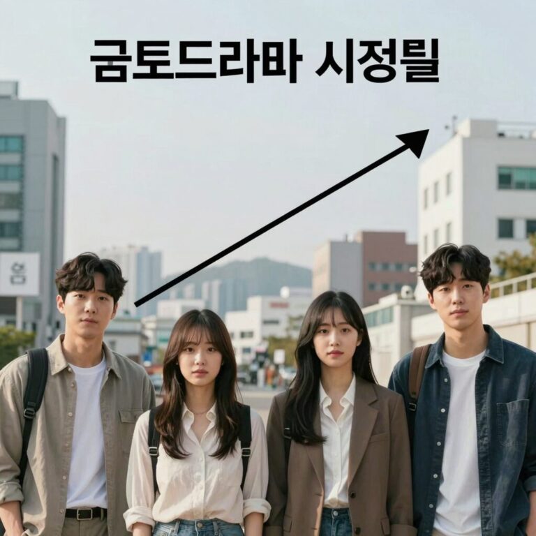 금토드라마 시청률 그래프와 드라마 포스터