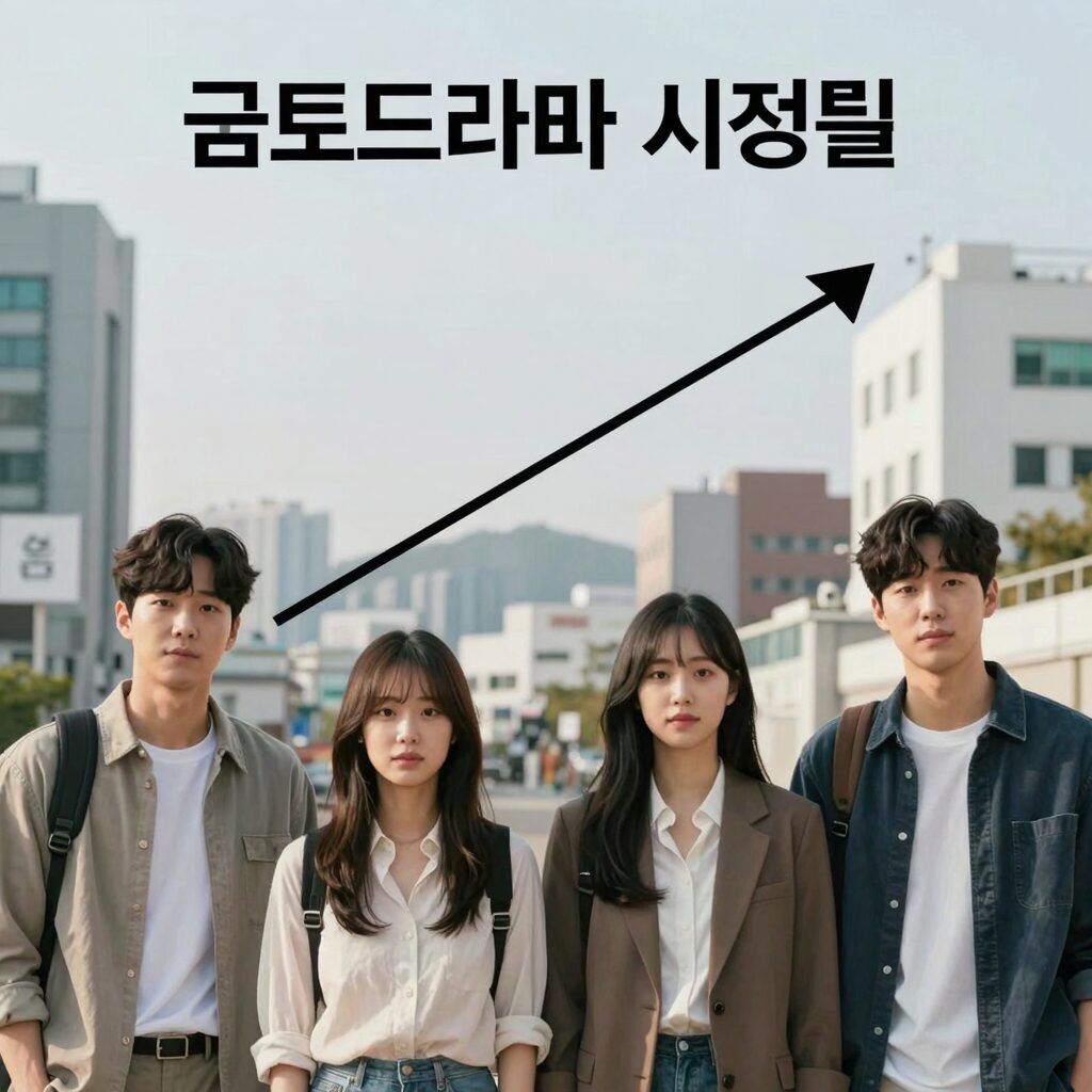 금토드라마 시청률 그래프와 드라마 포스터