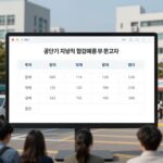 공단기 지방직 합격예측 서비스 총정리 공단기 지방직 합격예측 모의고사 결과 화면으로 내 점수와 백분위를 확인하는 이미지