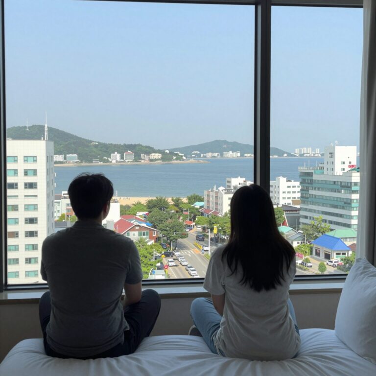 여수 굿타임리조트 오션뷰 객실 전망