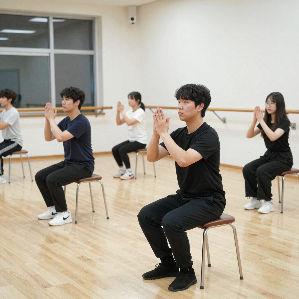 경향실용음악콩쿠르 준비 과정 연습 모습