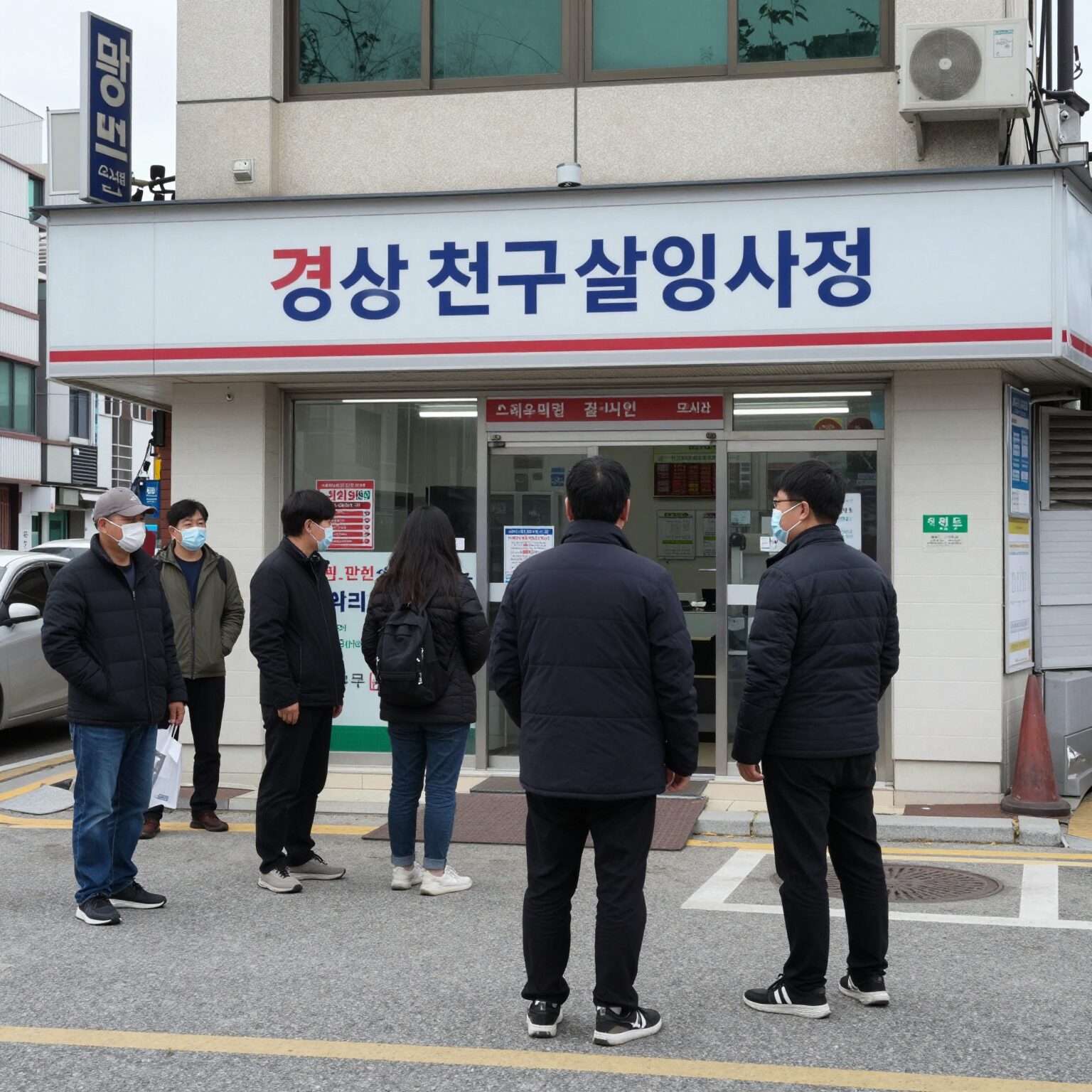 경산 친구 살인사건 범행 현장 인근 편의점 모습