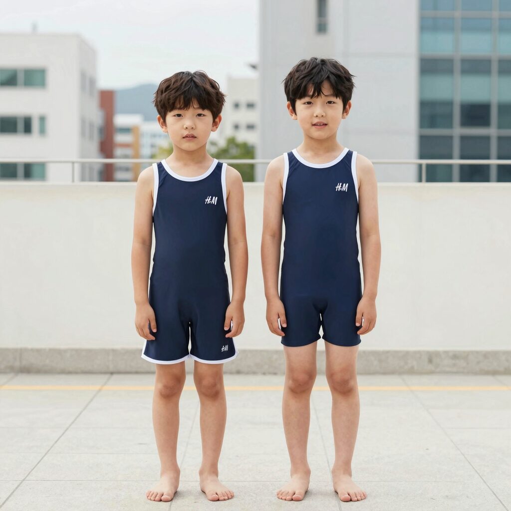 H&M 4-6세 수영복 활동성 좋은 디자인