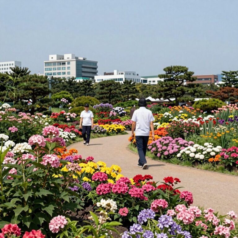 제주 마노르블랑 7월 수국 정원 풍경