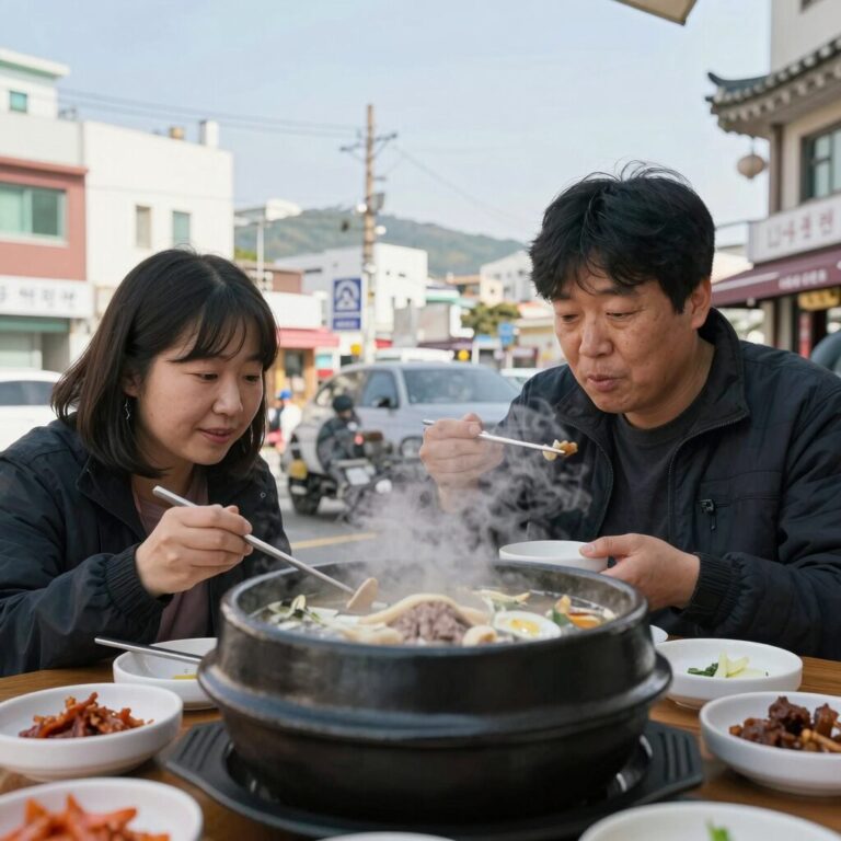 노량진 정동진삼계탕 녹두한방삼계탕 뚝배기 사진