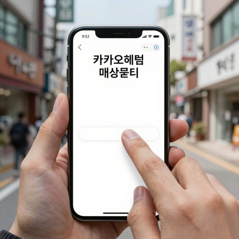 카카오맵 매장관리 화면에서 가게 정보를 입력하는 모습