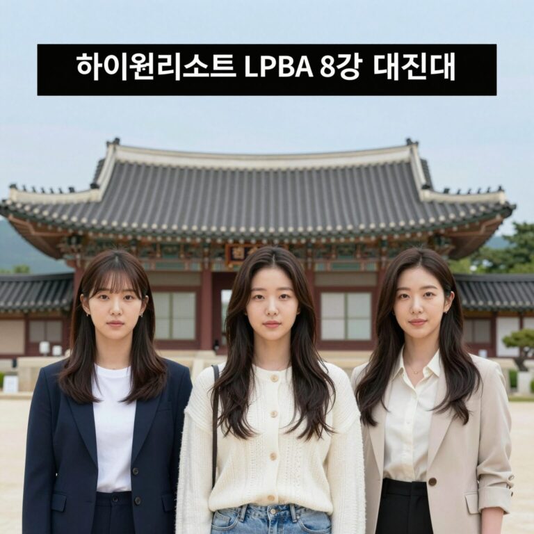 하이원리조트 LPBA 8강 대진표와 결과. 김가영, 스롱 피아비, 이미래, 권발해가 4강에 진출했습니다.