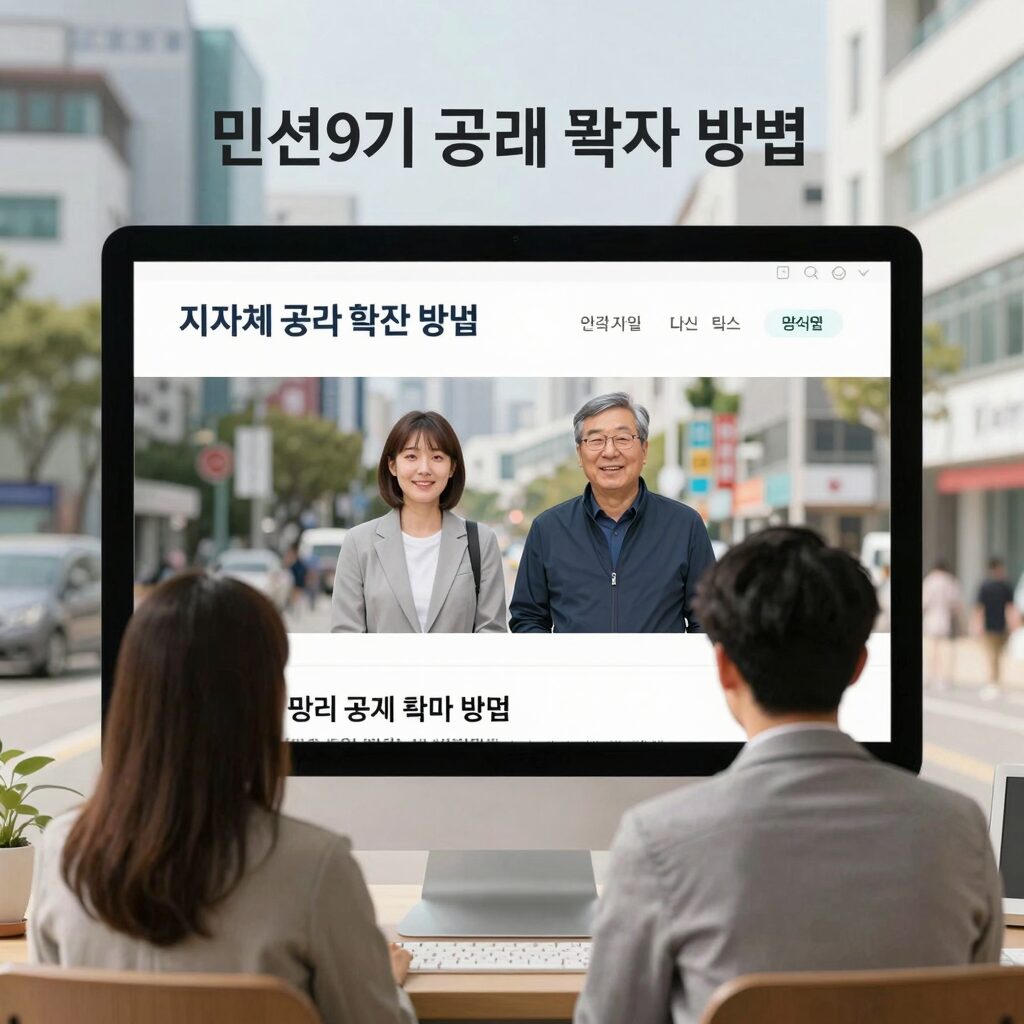 민선9기 공약 확인 방법 지자체 홈페이지 화면
