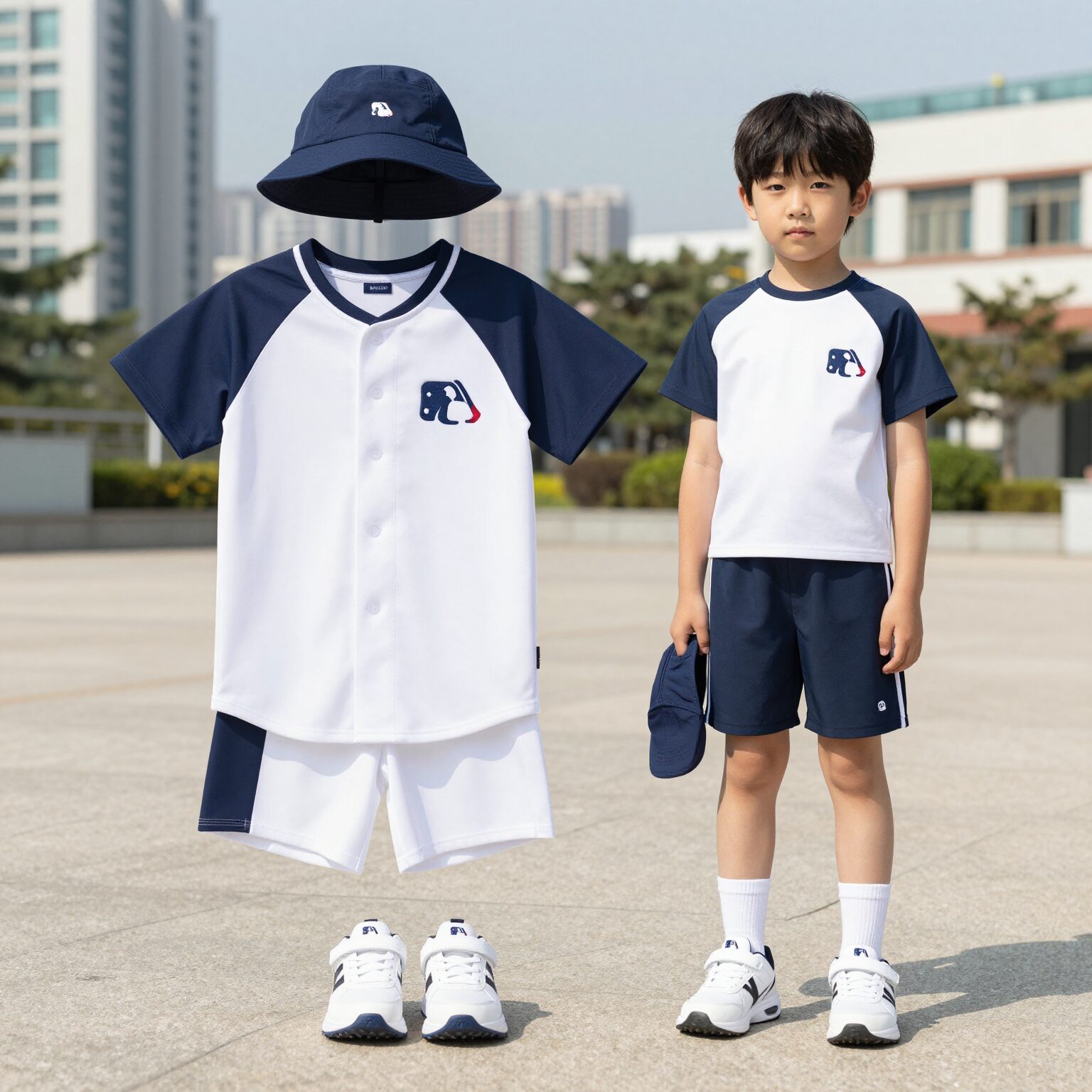 MLB 키즈 수영복 사이즈 추천 실제 아이 착용 모습