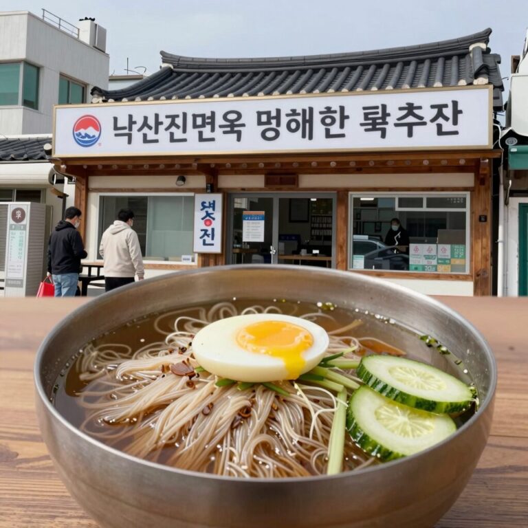 양양 낙산진면옥 명태회냉면 근처 냉면집 추천