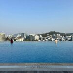 남해 라운지32 리조트 인피니티풀 전경