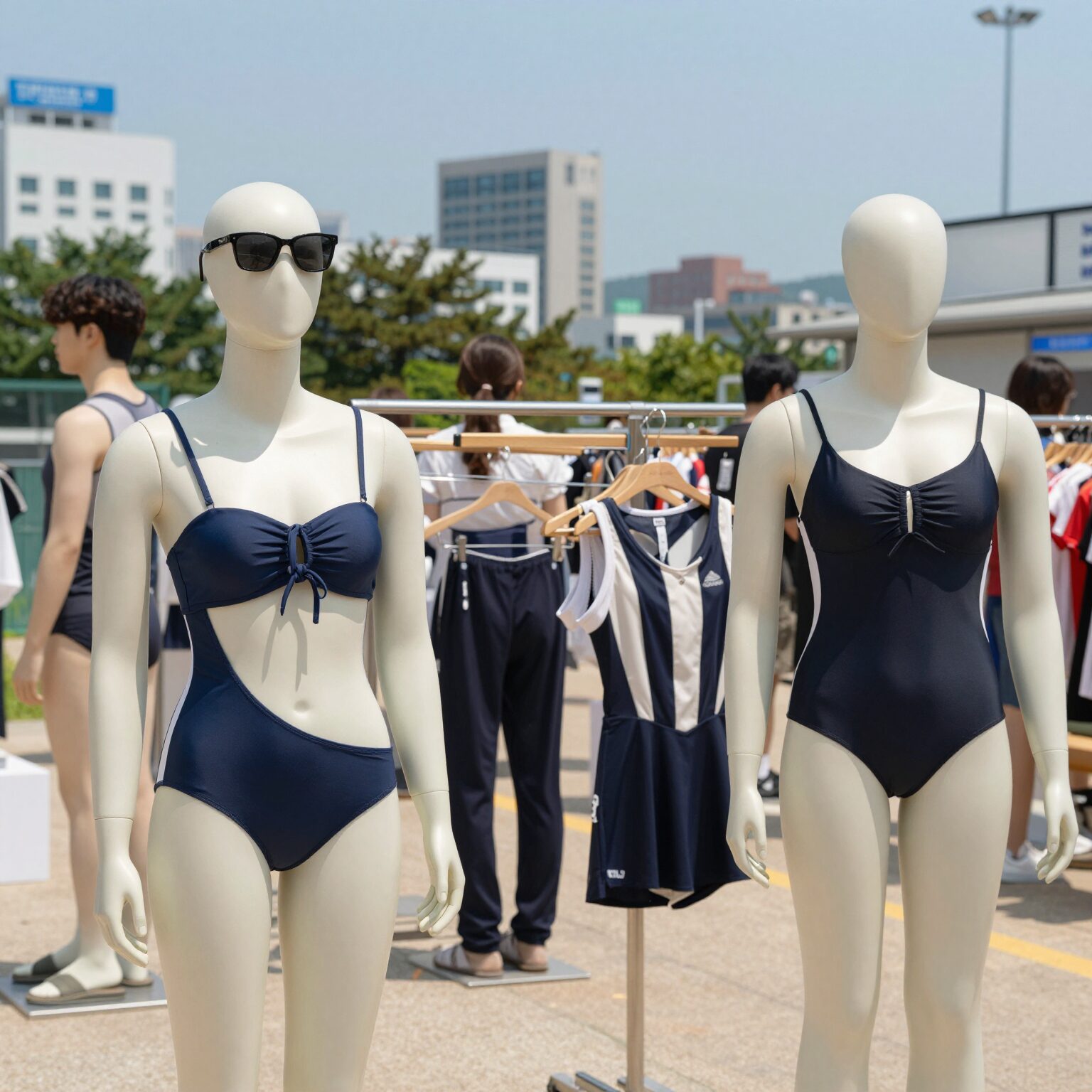피에르가르뎅 수영복 뉴코아평촌점 진열 모습