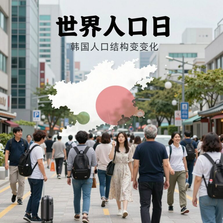 世界人口日韩国人口结构变化图