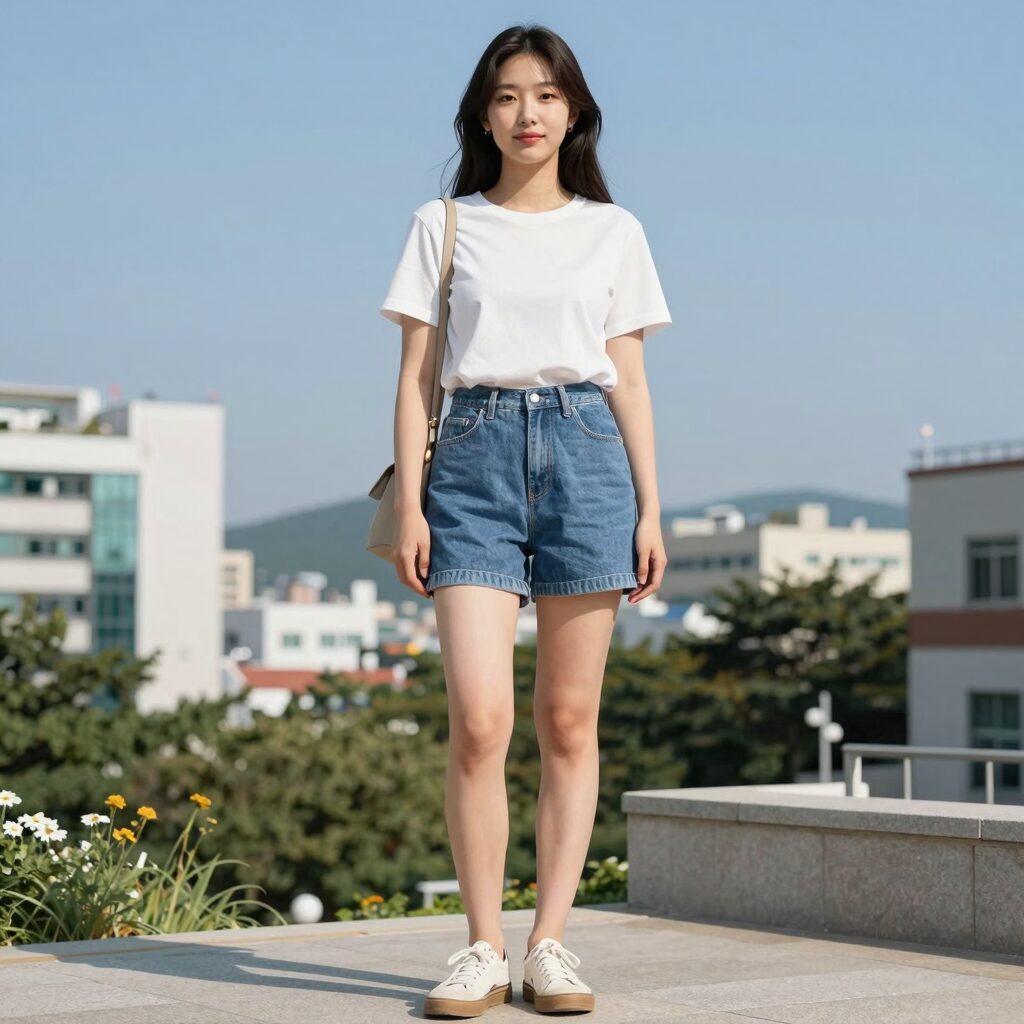 예쁜 나시탑을 활용한 여름 스타일링 예시