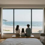 쏠비치 삼척 리조트 오션뷰 객실에서 바라본 동해 바다 전망