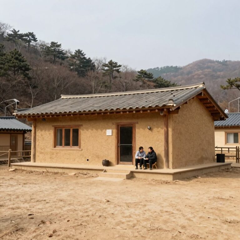 설악밸리펜션 독채 단독형 새 파사드 디자인 자연과 어우러진 흙빛 산장 이미지