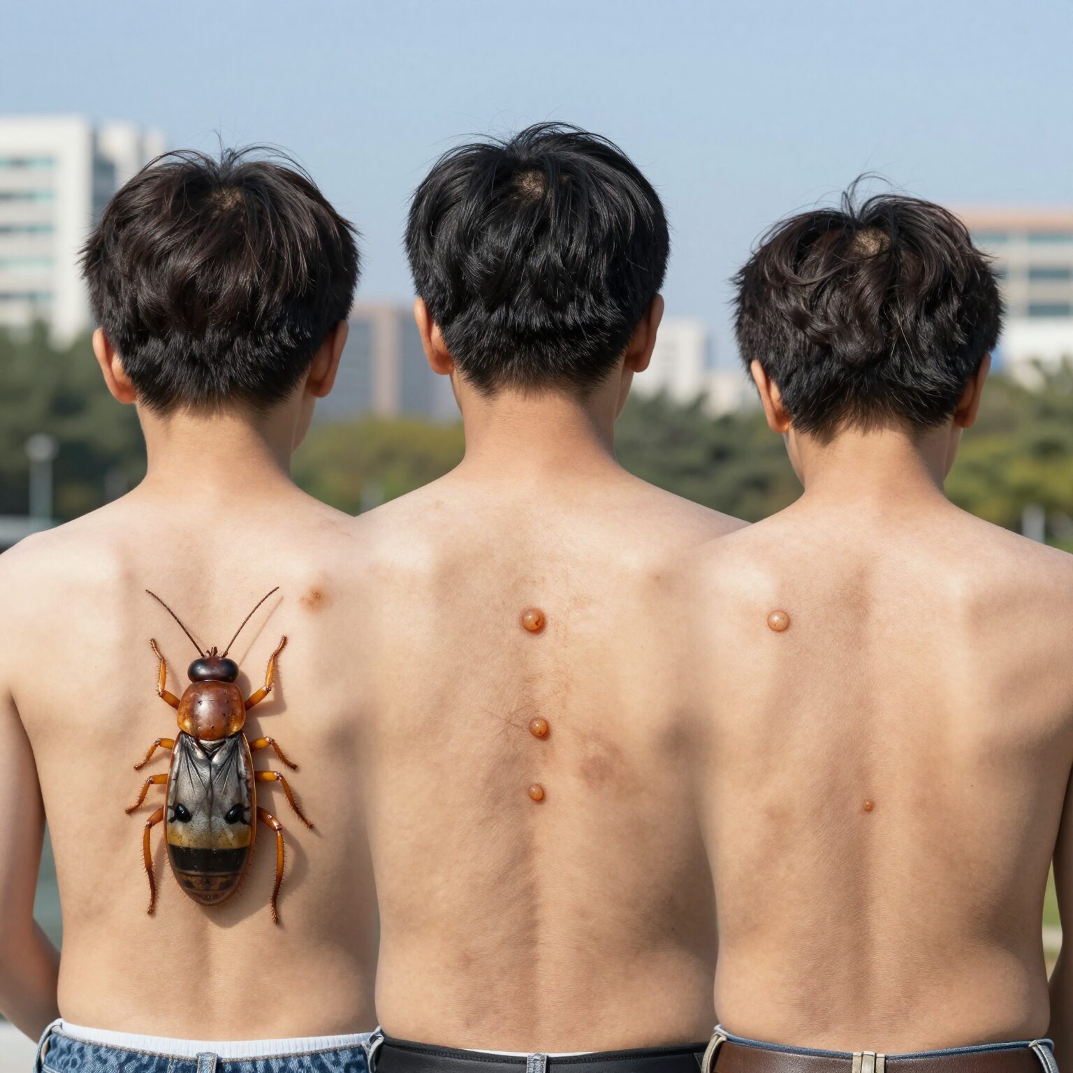 써버쿨에스 버물리에스 물린디쿨 세 가지 벌레 물린 약 용기와 제형 비교 사진