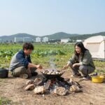 여름 캠핑에서 불 없이 만든 묵사발과 오리훈제 냉채