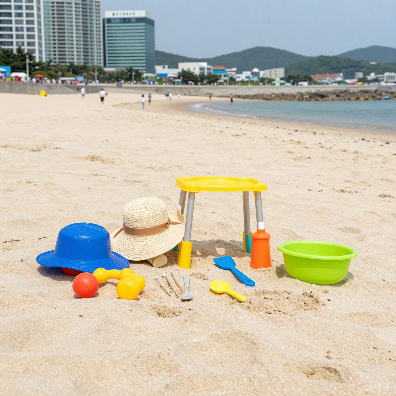 여름 바다 물놀이 장난감 세트 사진
