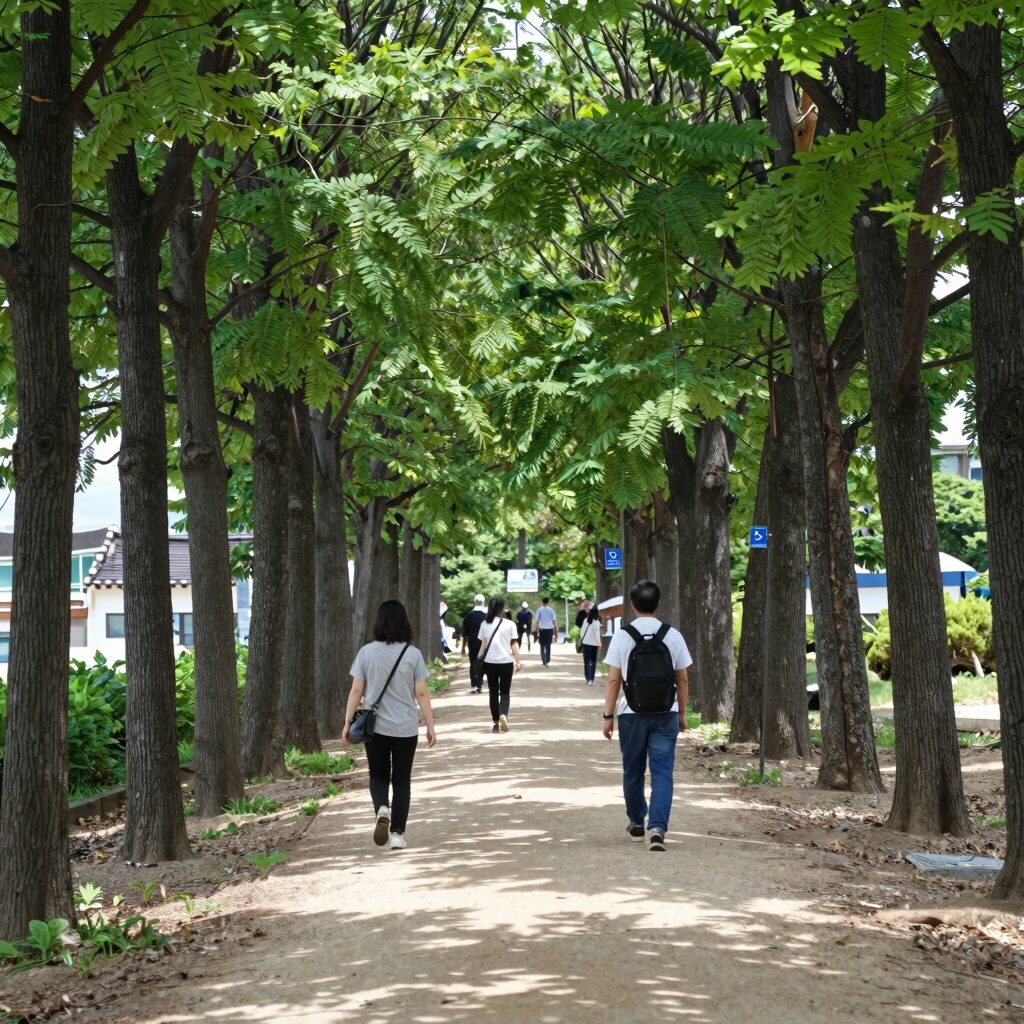 전남 장흥 편백숲 우드랜드의 편백나무 숲길을 산책하는 여름 국내 여행지 추천