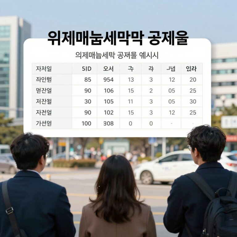 의제매입세액 공제율 표와 계산 예시 설명