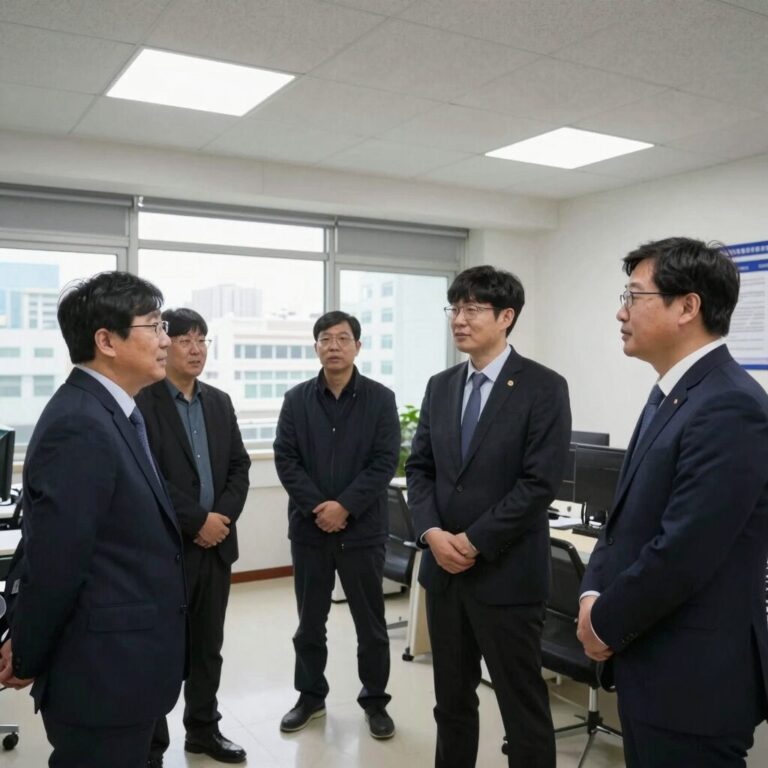 울산 플랜트건설노조 지부 사무실 방문 모습