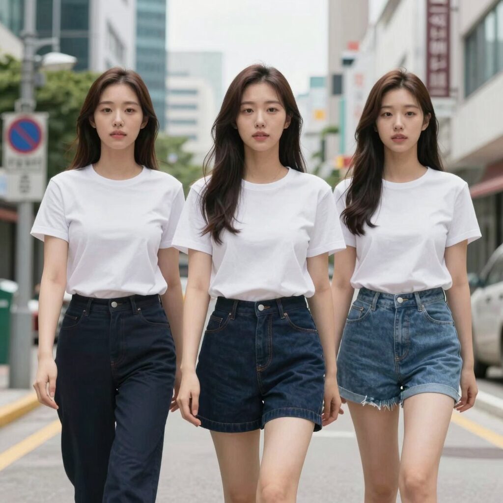 여름 여자 모시바지 스타일 코디