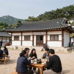 우이동 계곡 백숙 맛집 소귀골백운산장과 미림산장의 외관과 백숙 테이블 사진