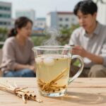 여름철 냉방병 완화를 위한 생강차와 따뜻한 국물