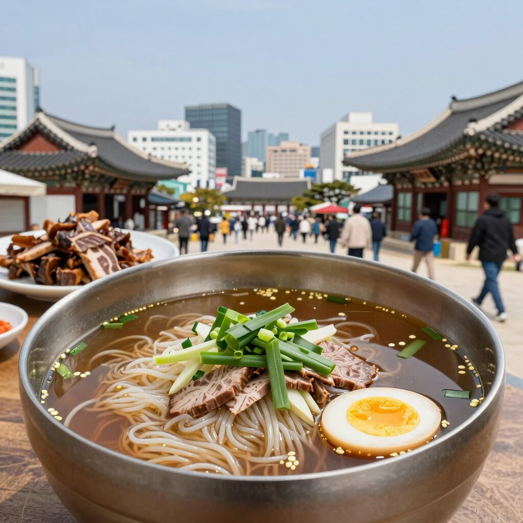 장원막국수 메밀막국수와 수육
