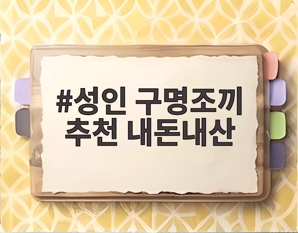 성인 구명조끼 추천 내돈내산