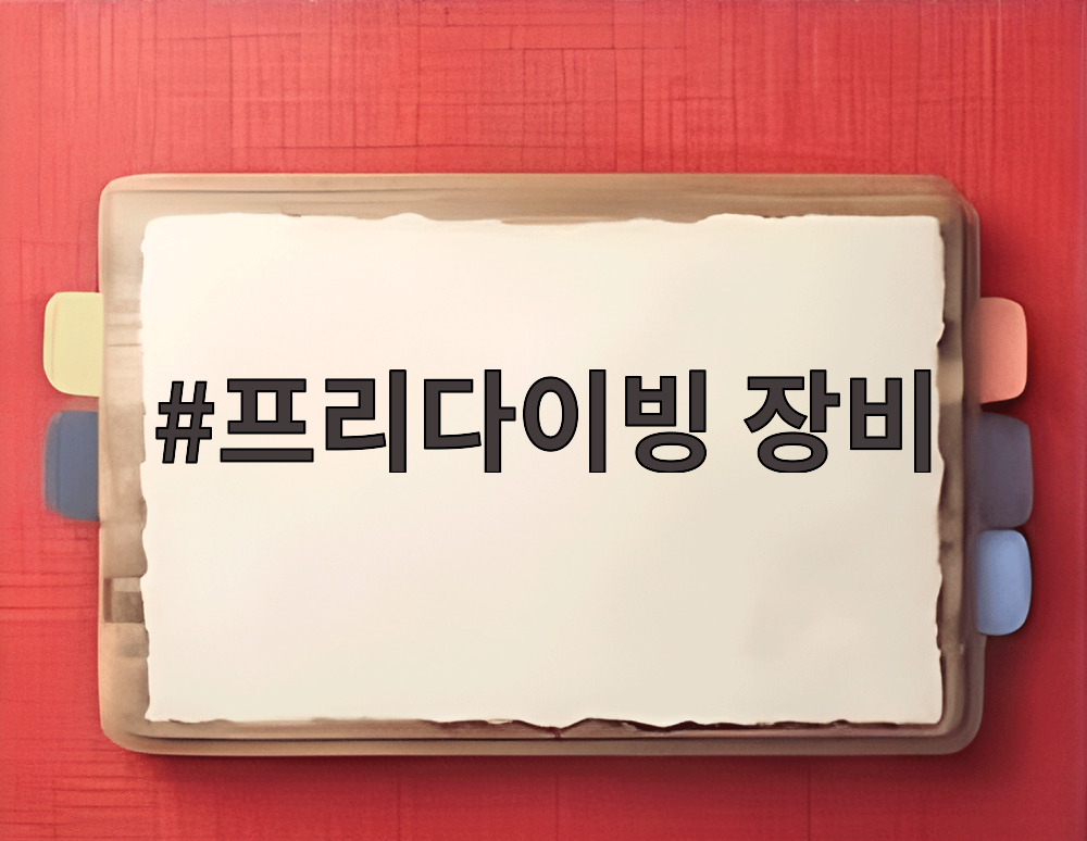 프리다이빙 장비