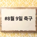 8월 9일 축구