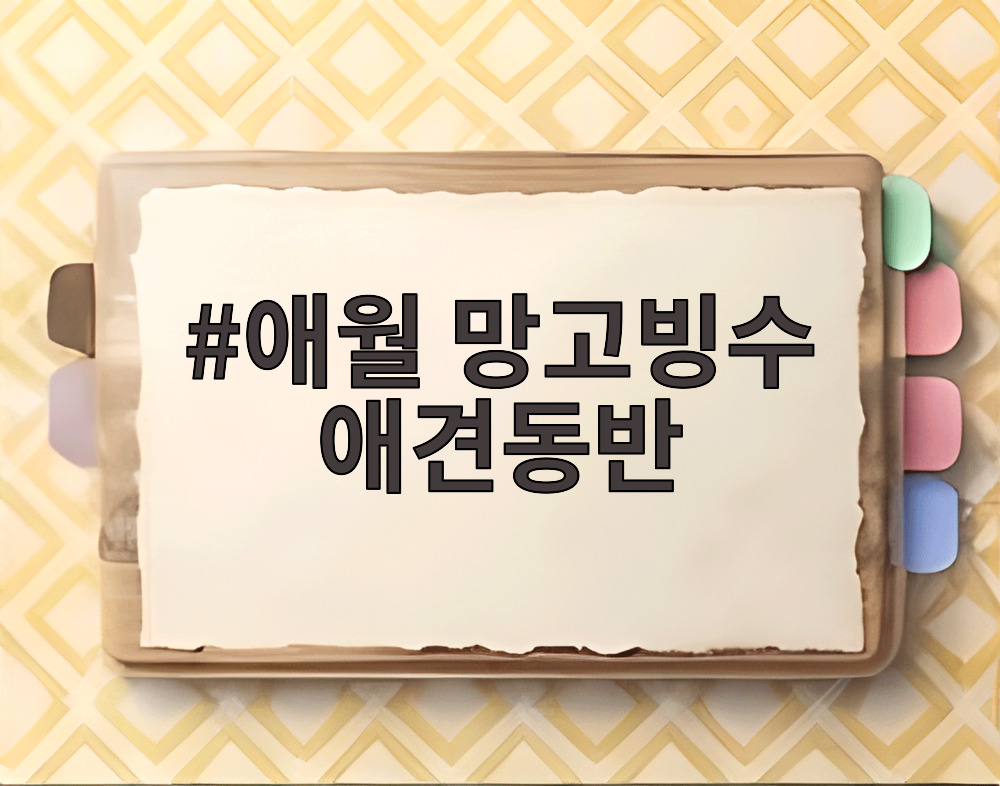 애월 망고빙수 애견동반