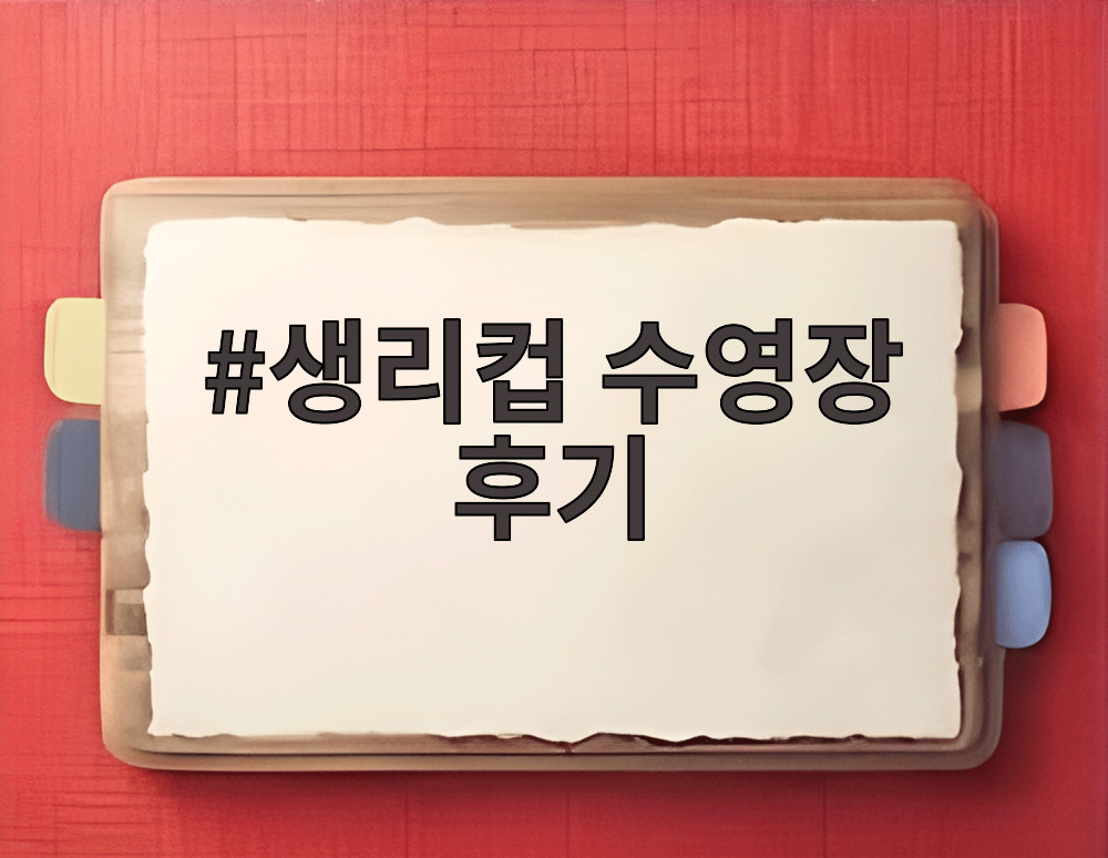 생리컵 수영장 후기