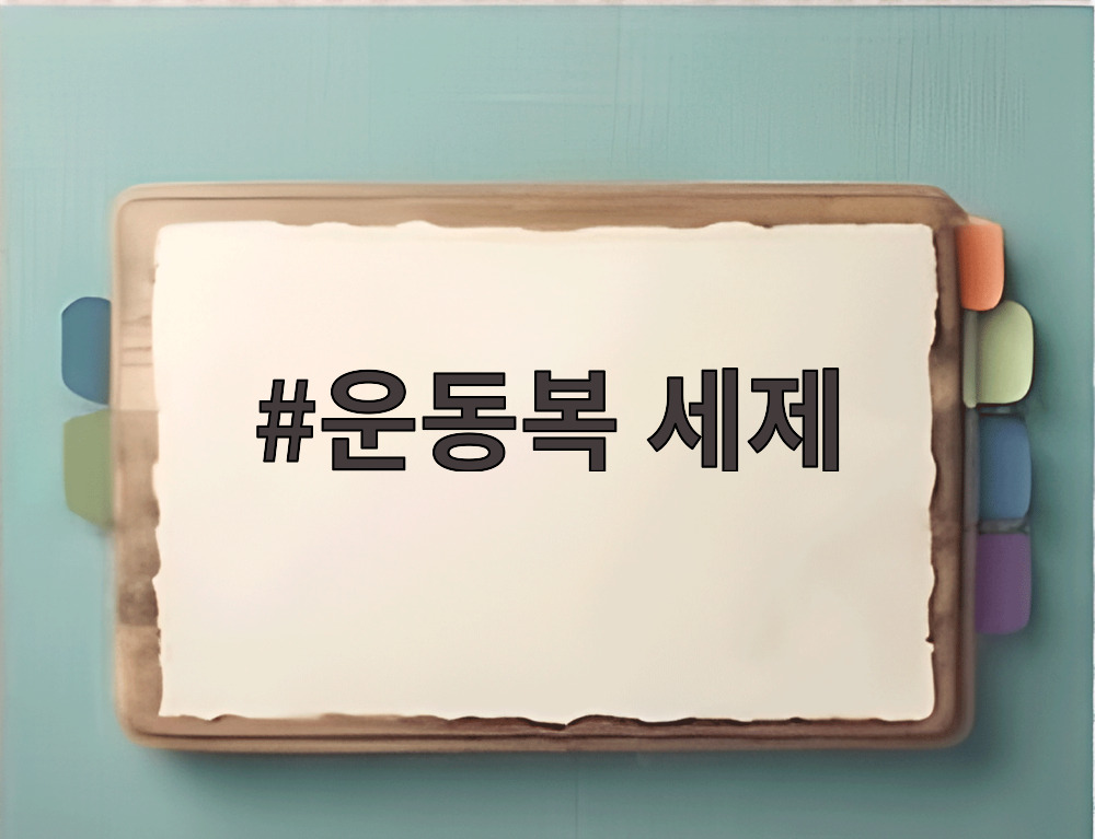 운동복 세제