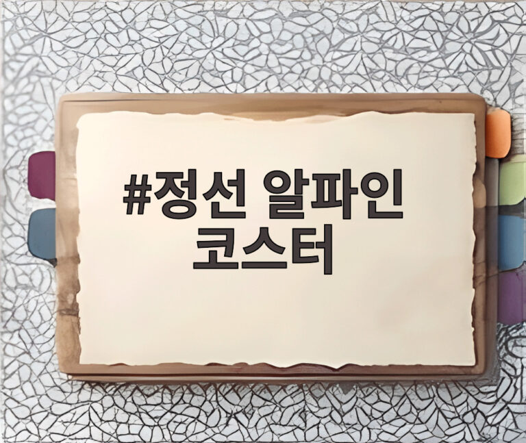 정선 알파인 코스터