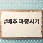 배추 파종시기