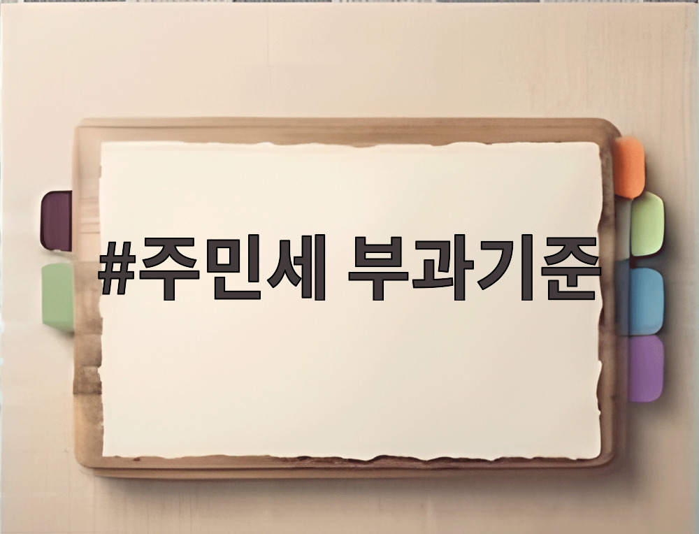 주민세 부과기준